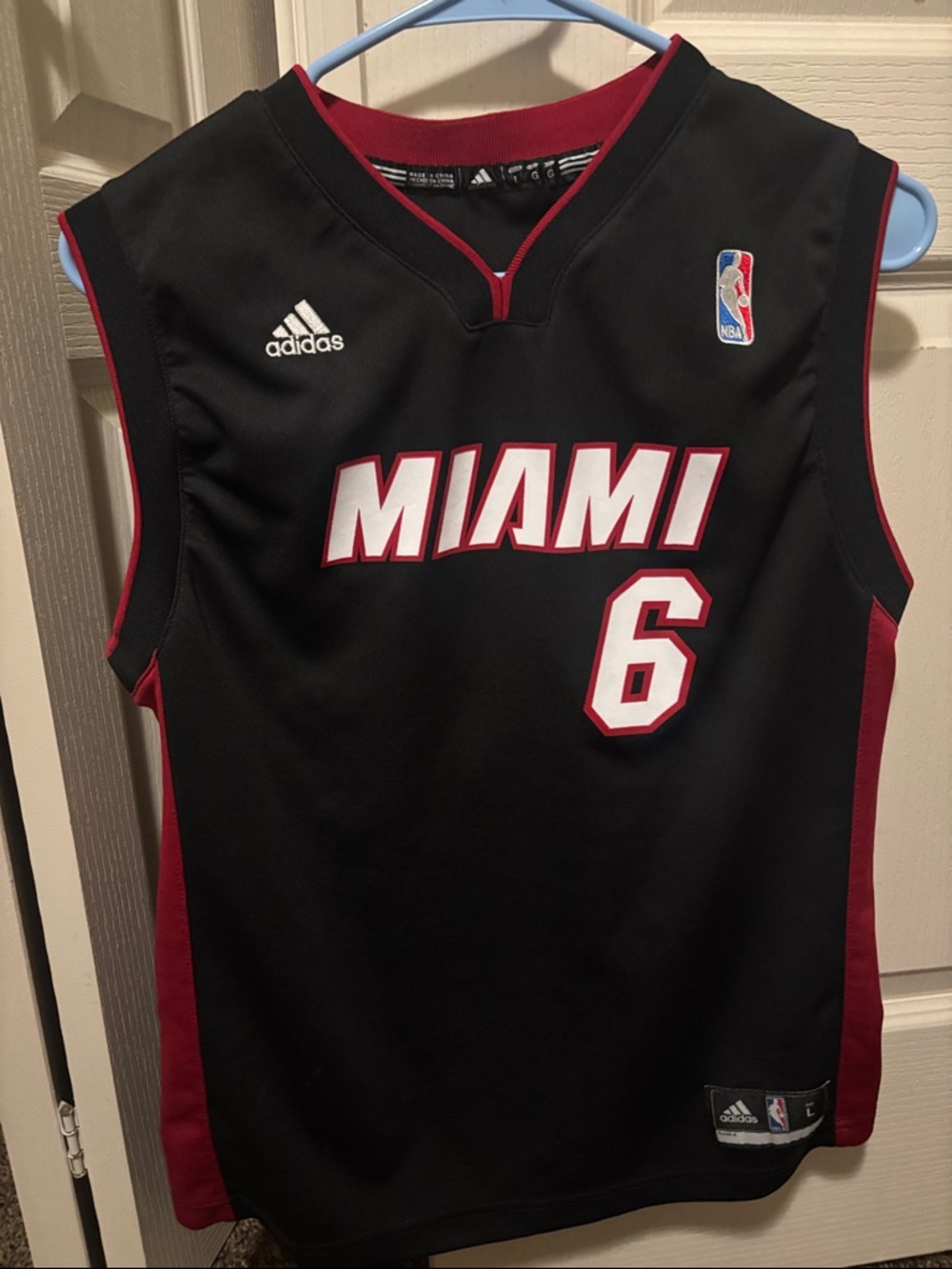 Miami Heat Basketball Jersey Lebron James #6 Youth Boys